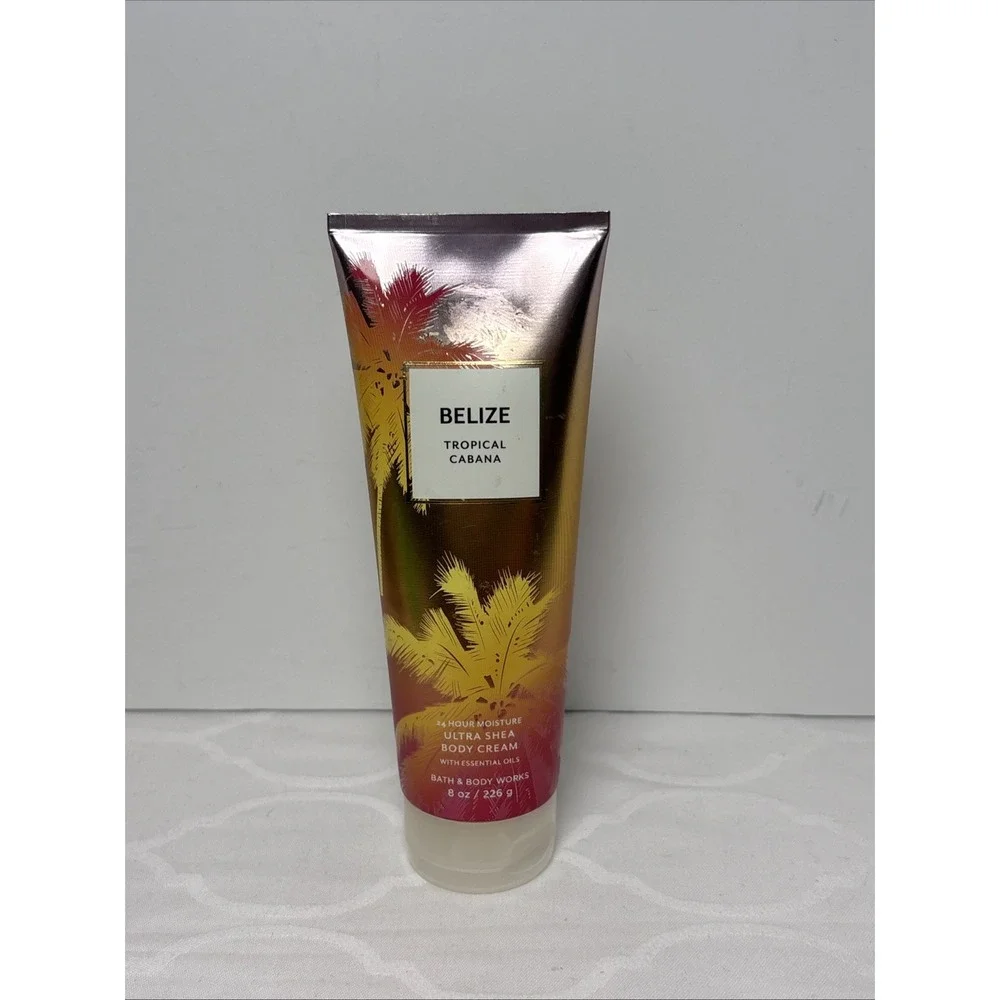 Bath & Body Works Belize Tropical Cabana 8 Ounce Body Cream Lotion New Rare